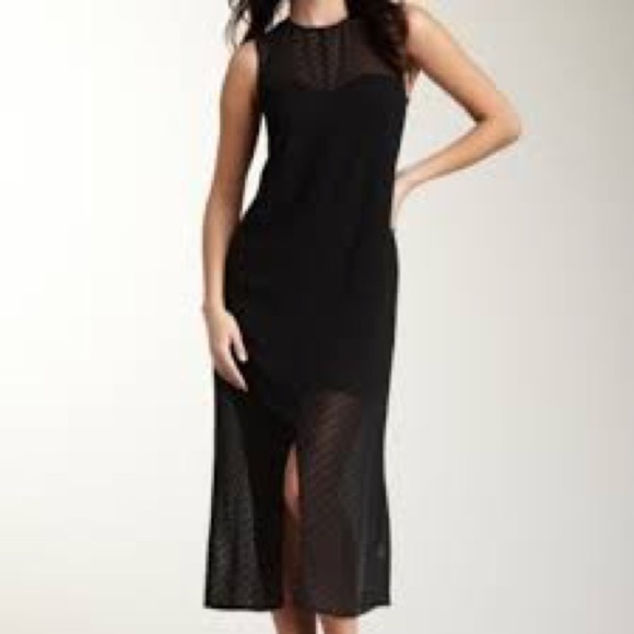 Kensie Women’s Black Sheer Polka Dot Whimsy Goth Fairy Dress Size M - Picture 1 of 15